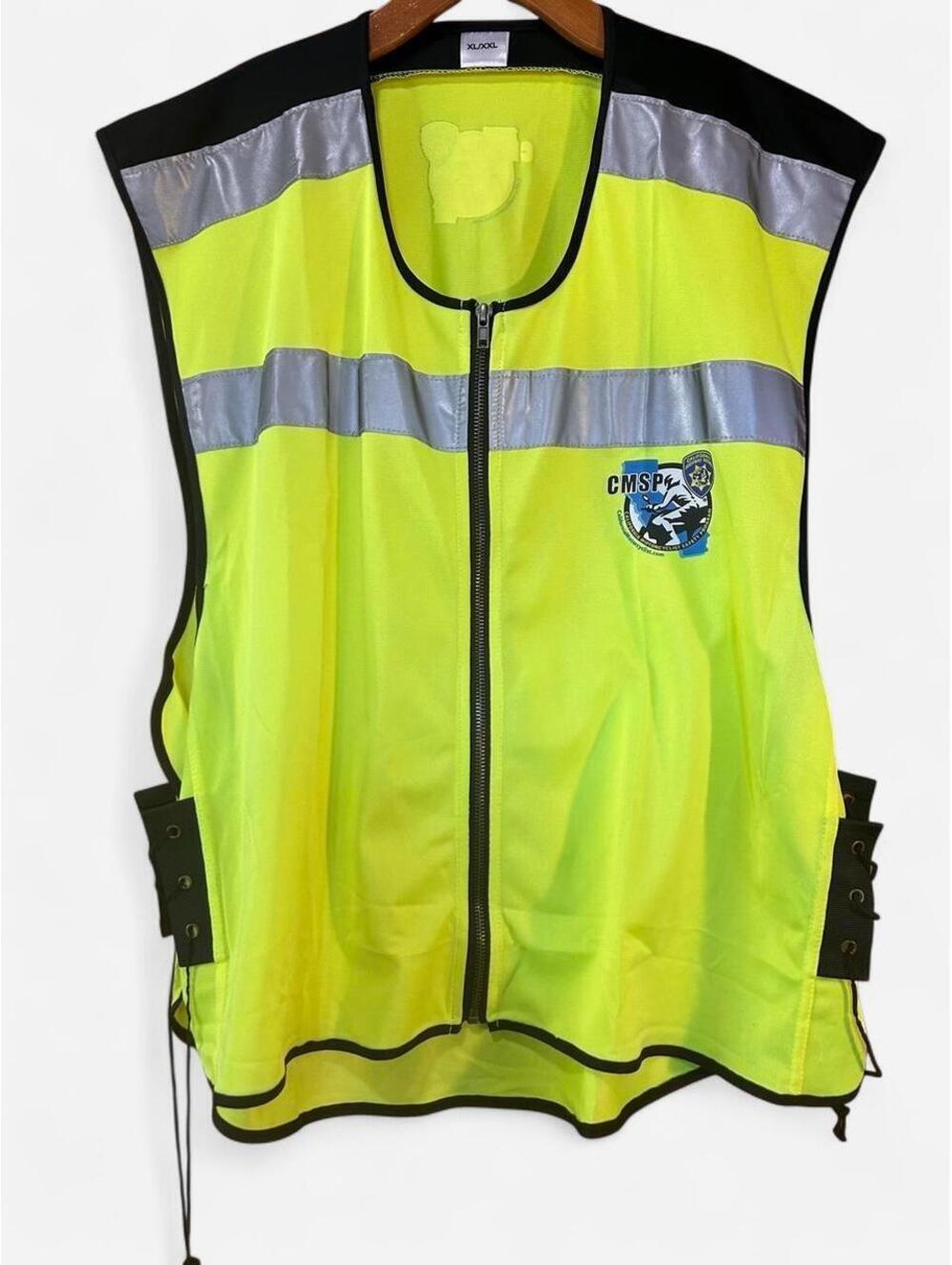 CMSP California Highway Patrol Motorcycle Safety Vest High-Vis Yellow XL/XXL